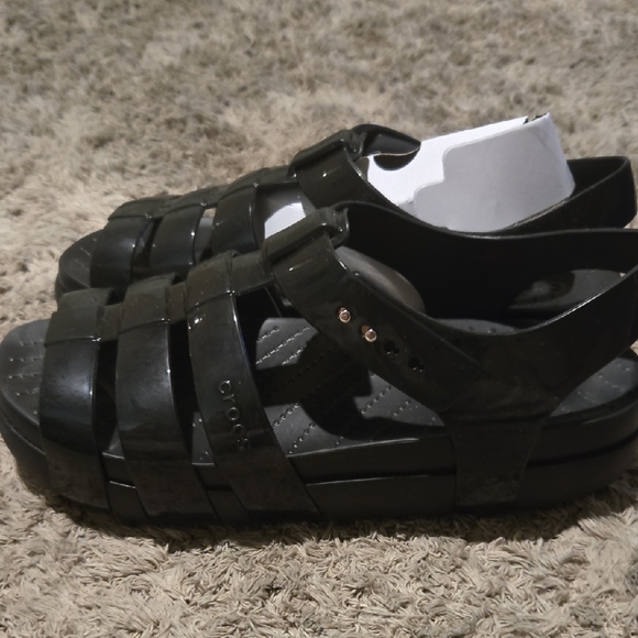 CROCS Melissa Jelly Black Sandals - Picture 4 of 7